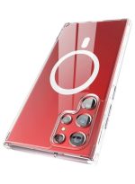 Magnetic Phone Case for Samsung s24 Ultra and Wireless Charging MagSafe Clear
