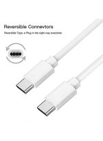 1m USB Type-C Charging Cable - White - Image 2