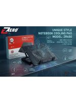 ZR-450 Laptop Cooling Stand with Dual Adjustable Fans, Ergonomic & Portable - White/Black - Image 5