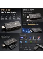 USB-C 3.2 SD/Micro SD Card Reader, 209MB/s Dual Slot Memory Card Adapter for Mac, Laptop, iPad, iPhone - Image 2