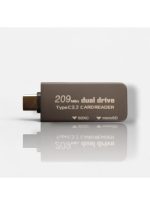 USB-C 3.2 SD/Micro SD Card Reader, 209MB/s Dual Slot Memory Card Adapter for Mac, Laptop, iPad, iPhone