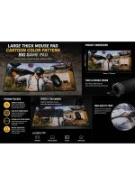 Large, thick gaming mouse pad with a PUBG-themed design – non-slip rubber base - Image 3