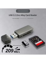 USB 3.2 SD/Micro SD Card Reader Adapter, Supports UHS-I SDHC/SDXC/MicroSD, 2TB Memory, 209MB/s High-Speed - Image 3