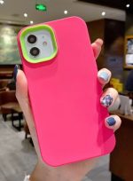 Back protection cover made of plastic for Apple iPhone 15 Pro max with a frame inside to protect the phone - Pink - Image 3